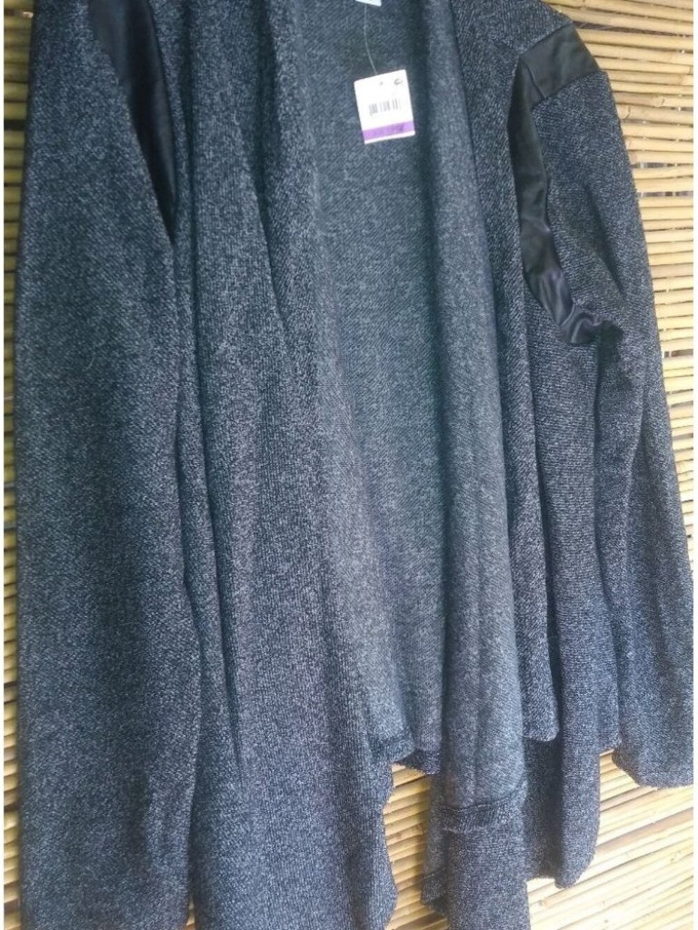 Bar III Gray Waterfall Sweater Jacket XXL Plus